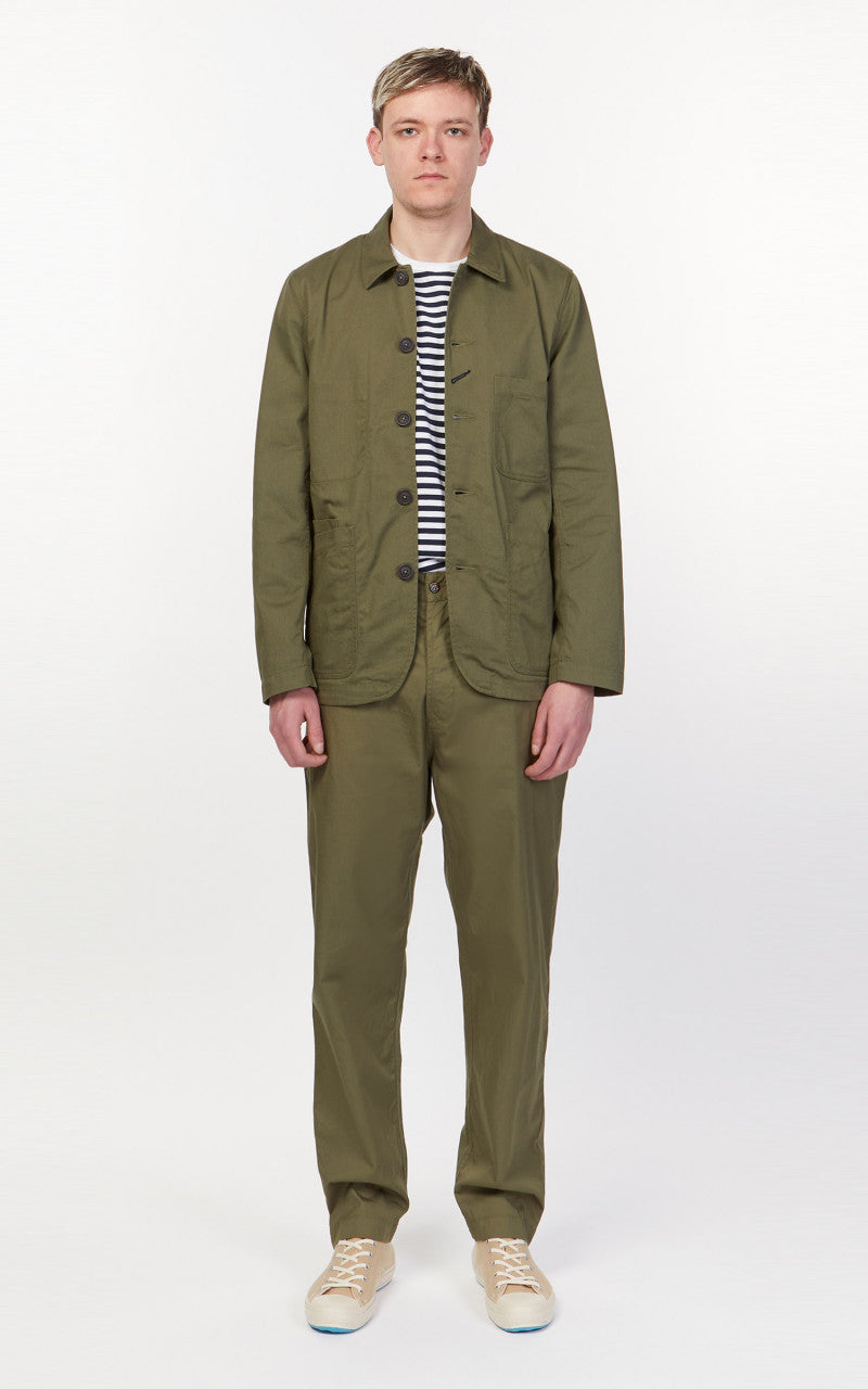 Universal Works Bakers Jacket Twill Light Olive