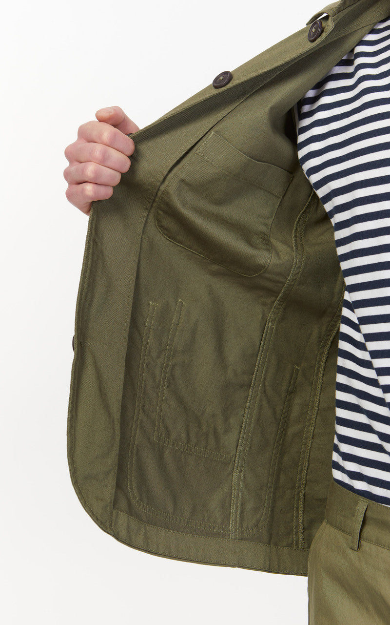 Universal Works Bakers Jacket Twill Light Olive