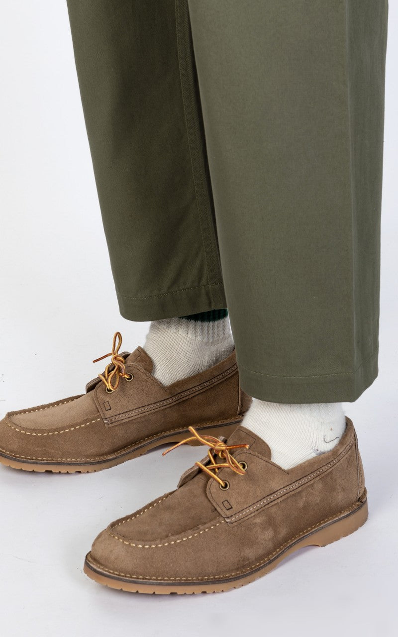 Universal Works Double Pleat Pant Twill Light Olive