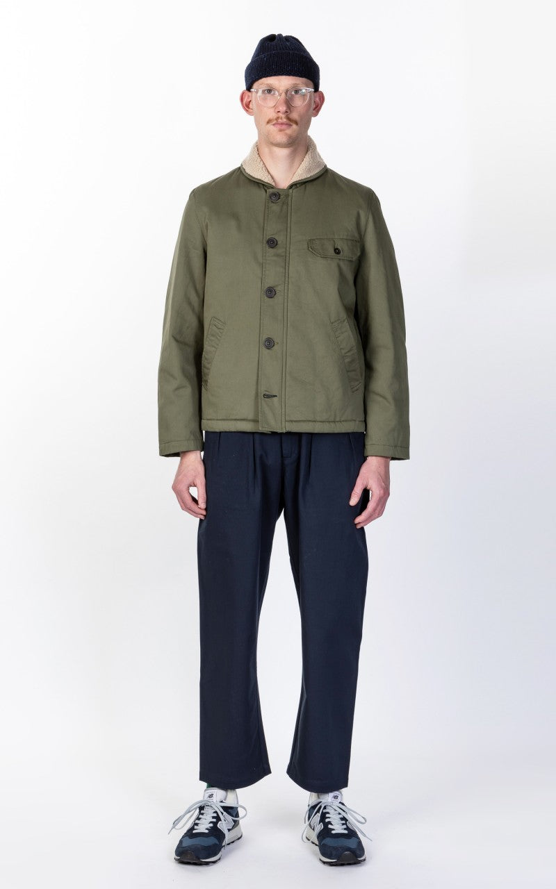 Universal Works Double Pleat Pant Twill Navy