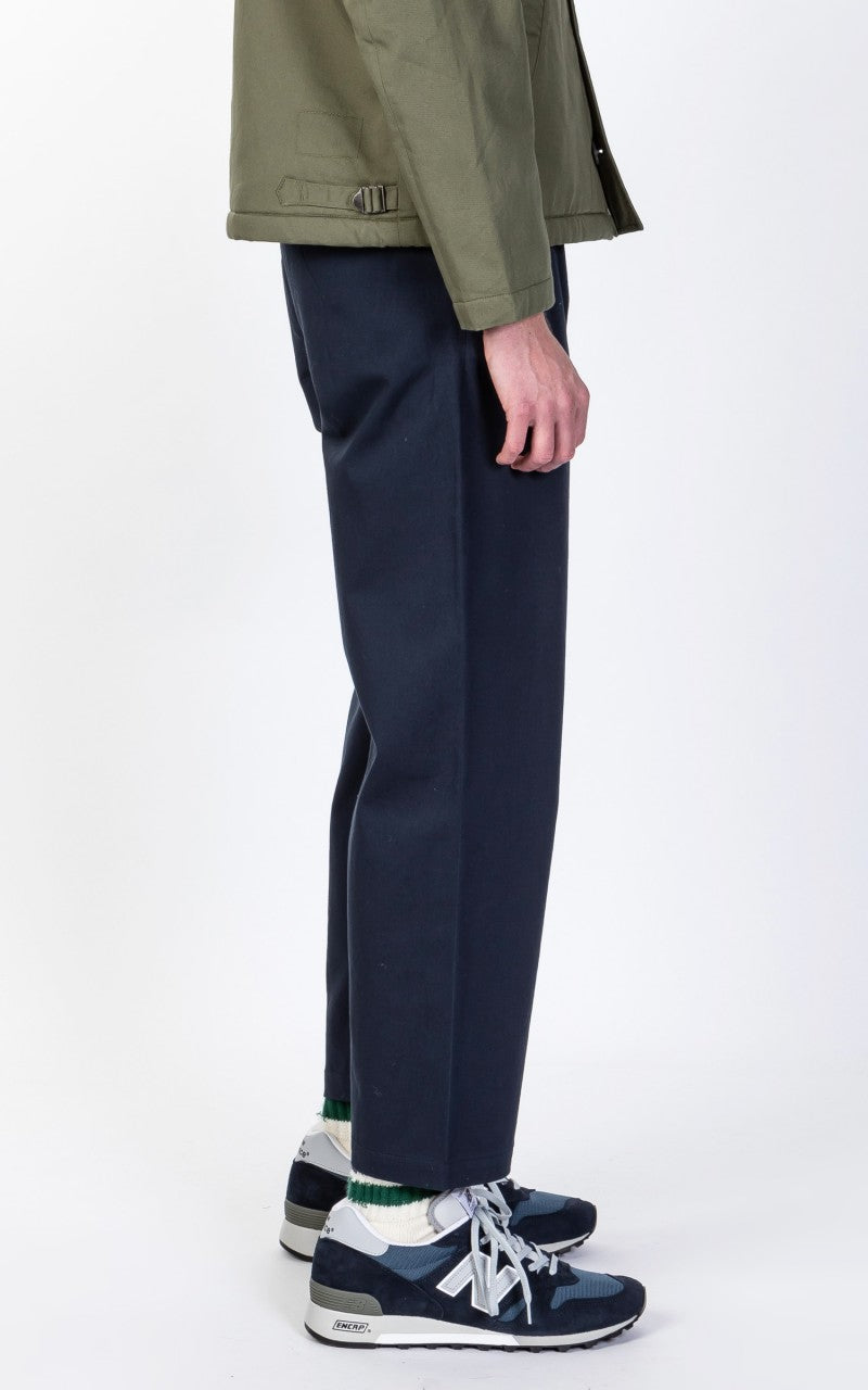 Universal Works Double Pleat Pant Twill Navy