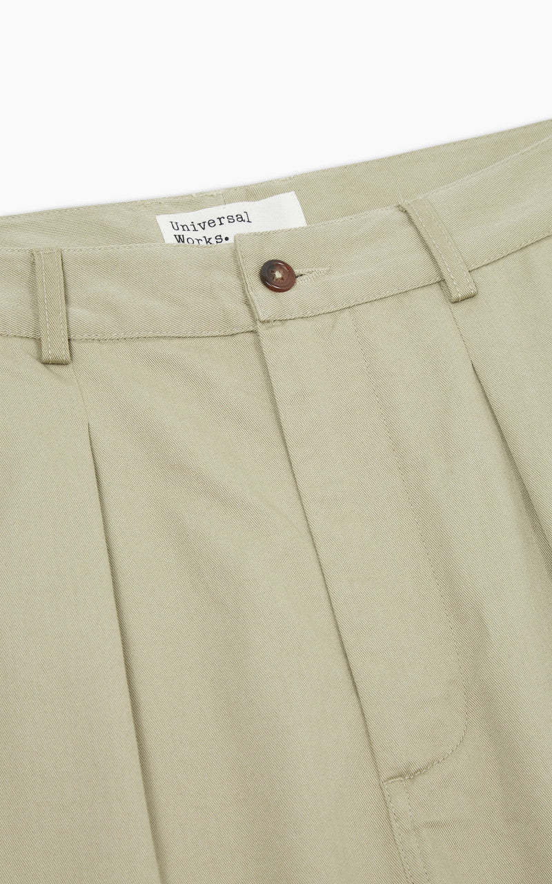 Universal Works Double Pleat Pant Twill Stone