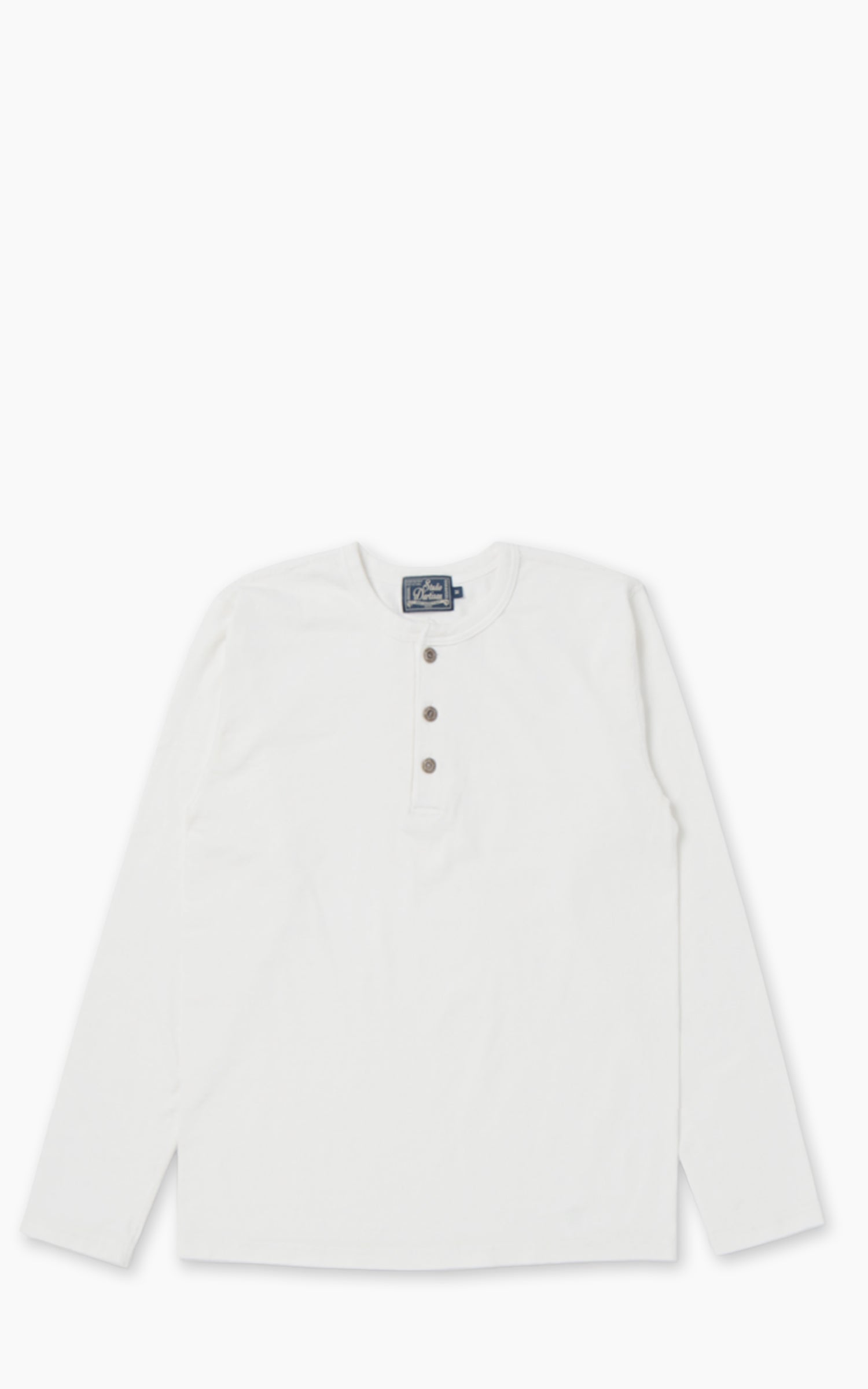 Studio D'Artisan 8187 Suvin Gold Longsleeve Henley White