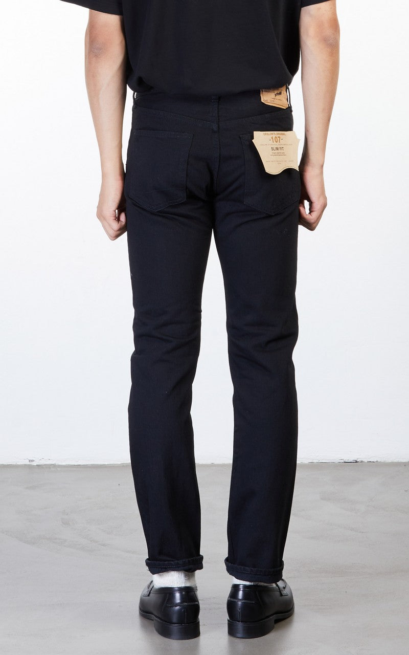 OrSlow Ivy Fit Jeans 107 Black Denim
