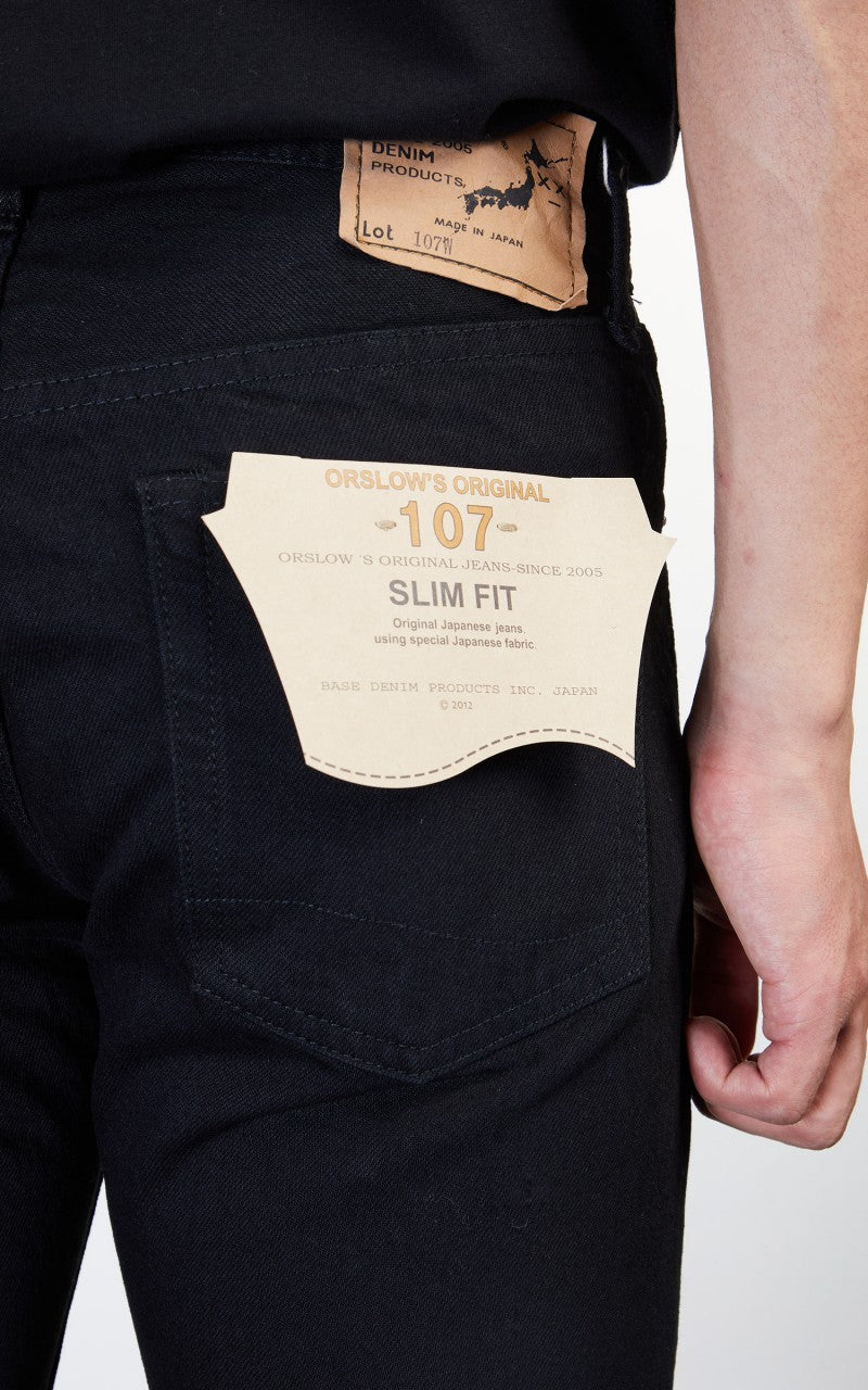OrSlow Ivy Fit Jeans 107 Black Denim