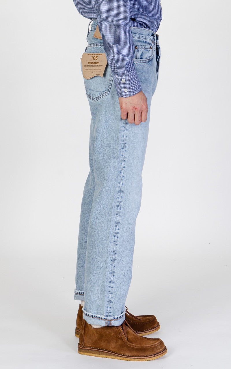 OrSlow Standard Fit Jeans 105 Sky Blue