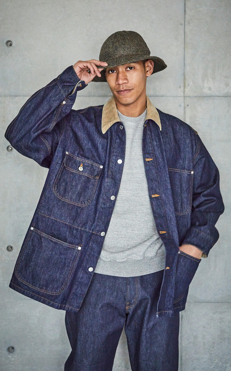 OrSlow Loose Fit Coverall One Wash Indigo