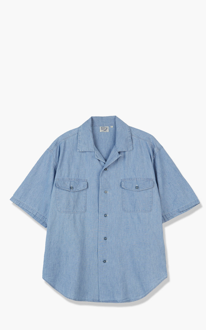OrSlow US Navy Officer Half Sleeve Shirt Chambray
