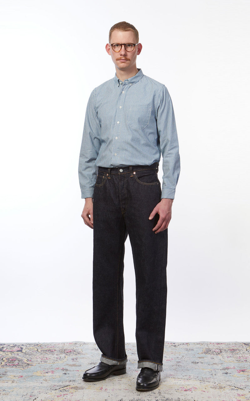 Fullcount 0105XXW Wide Selvedge Denim Heavy Ounce One Wash Indigo