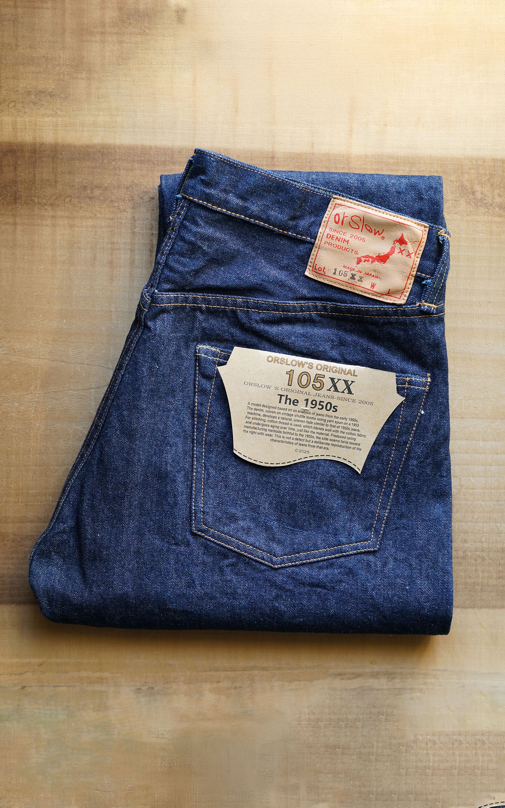 Orslow The 1950s Jeans 105XX One Wash Indigo