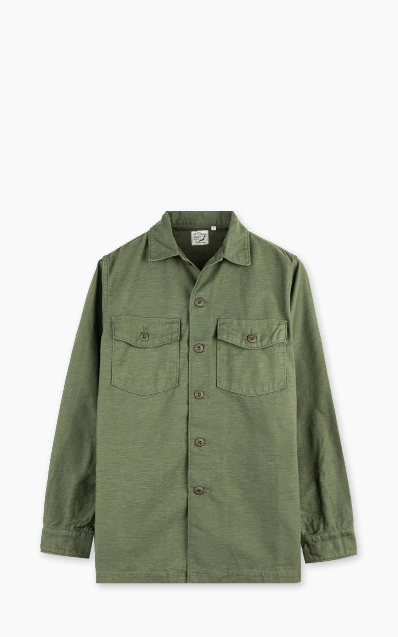バスキア様　orSlow U.S Army Fatigueファティーグシャツ OrSlow US Army Fatigue Shirt Army Green