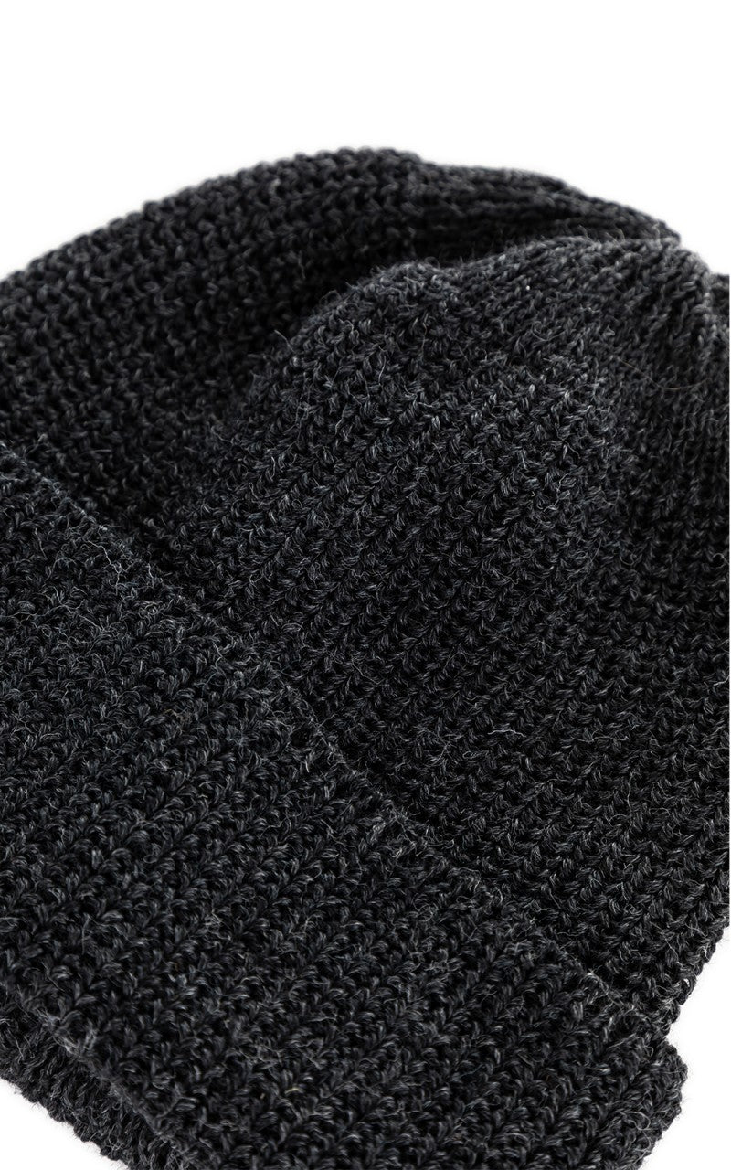 Leuchtfeuer-Strickwaren Borkum Knit Wool Beanie Anthracite