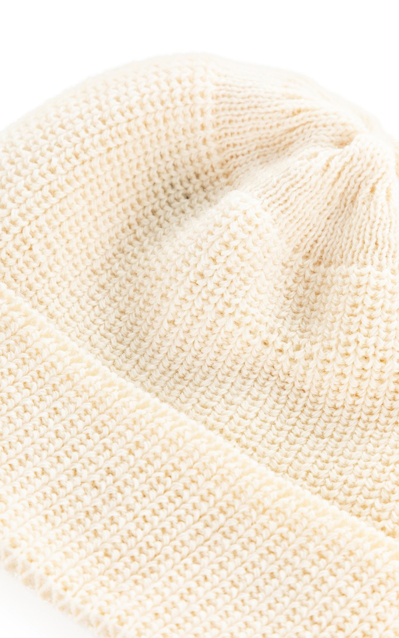 Leuchtfeuer-Strickwaren Borkum Knit Wool Beanie White