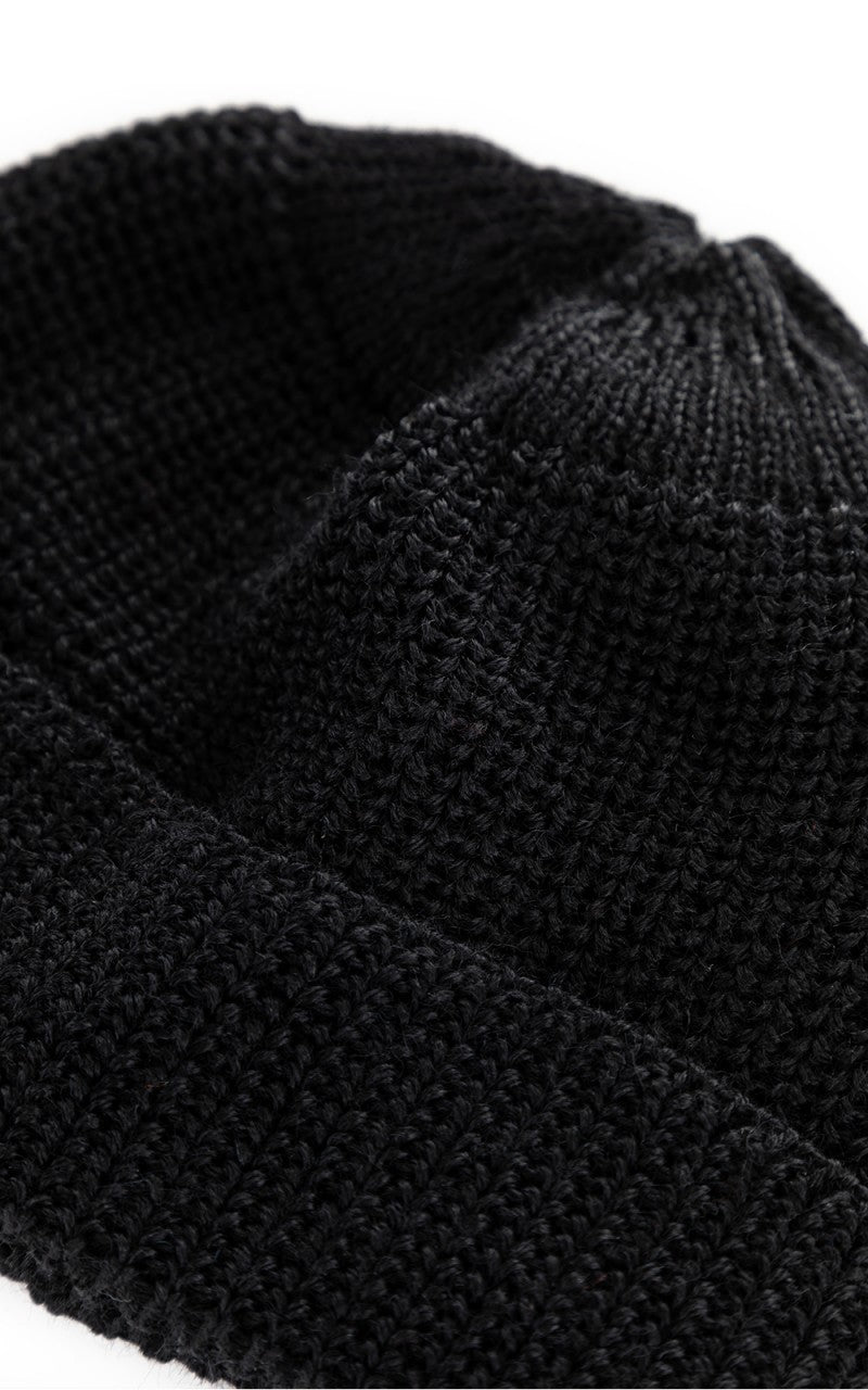 Leuchtfeuer-Strickwaren Leuchtfeuer Walfänger Knit Wool Beanie Black