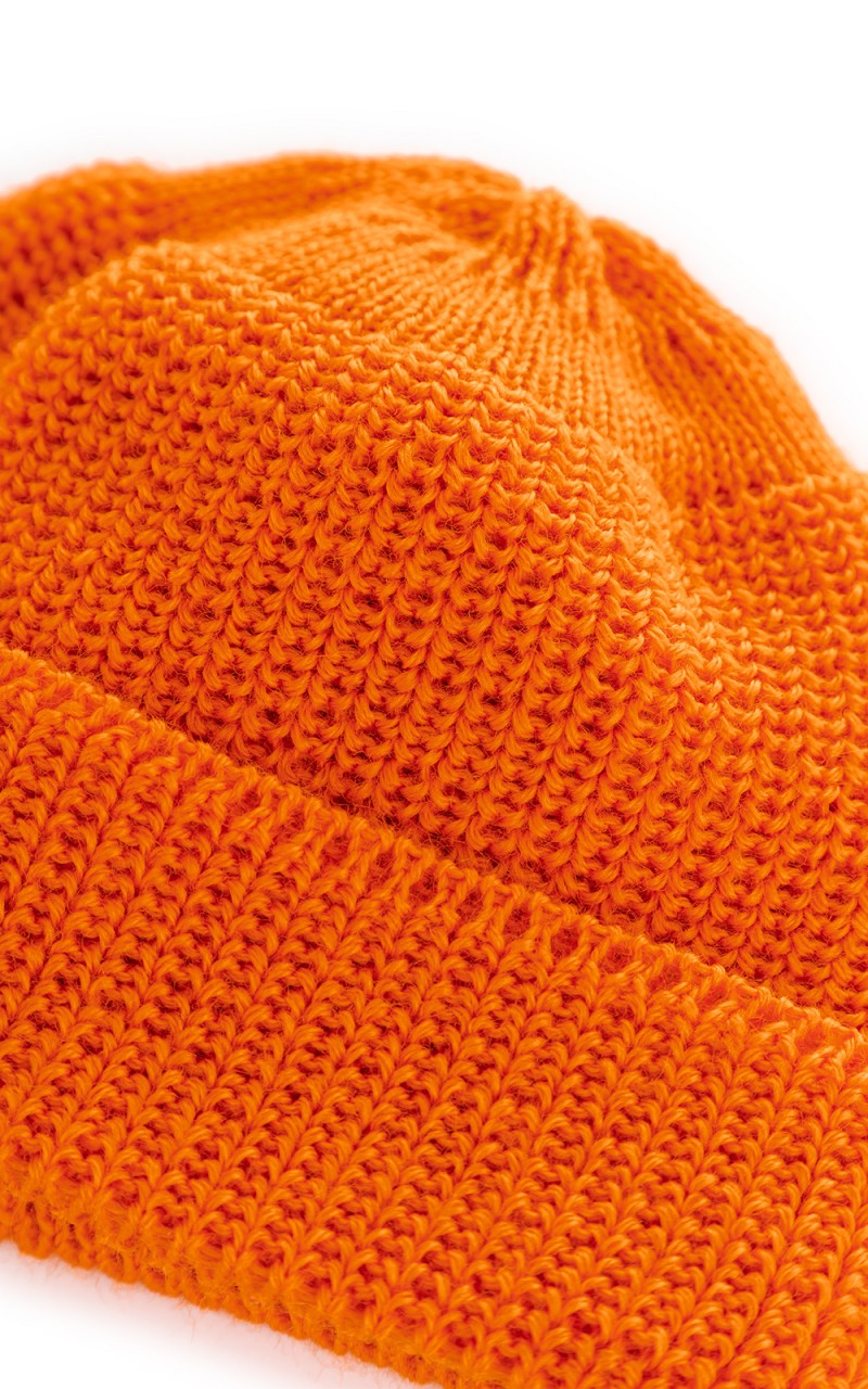 Leuchtfeuer-Strickwaren Leuchtfeuer Walfänger Knit Wool Beanie Orange