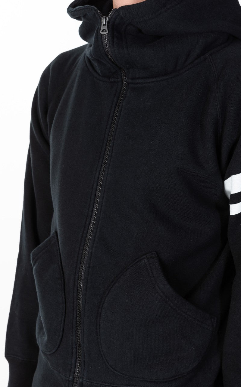 Momotaro Jeans 07-044 Heavyweight Hoodie Black GTB