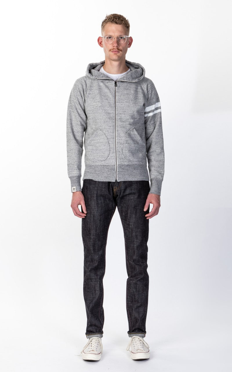 Momotaro Jeans 07-044 Heavyweight Hoodie Grey GTB