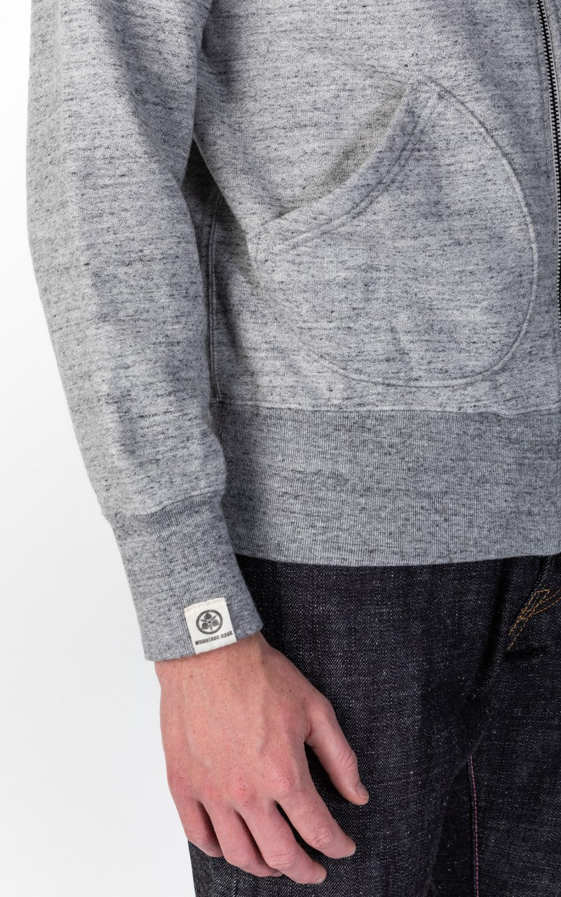 Momotaro Jeans 07-044 Heavyweight Hoodie Grey GTB