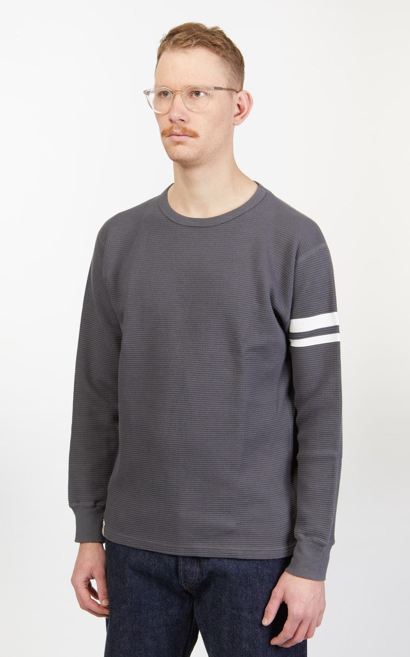 Momotaro Jeans 07-079 Thermal T-Shirt Longsleeve Grey