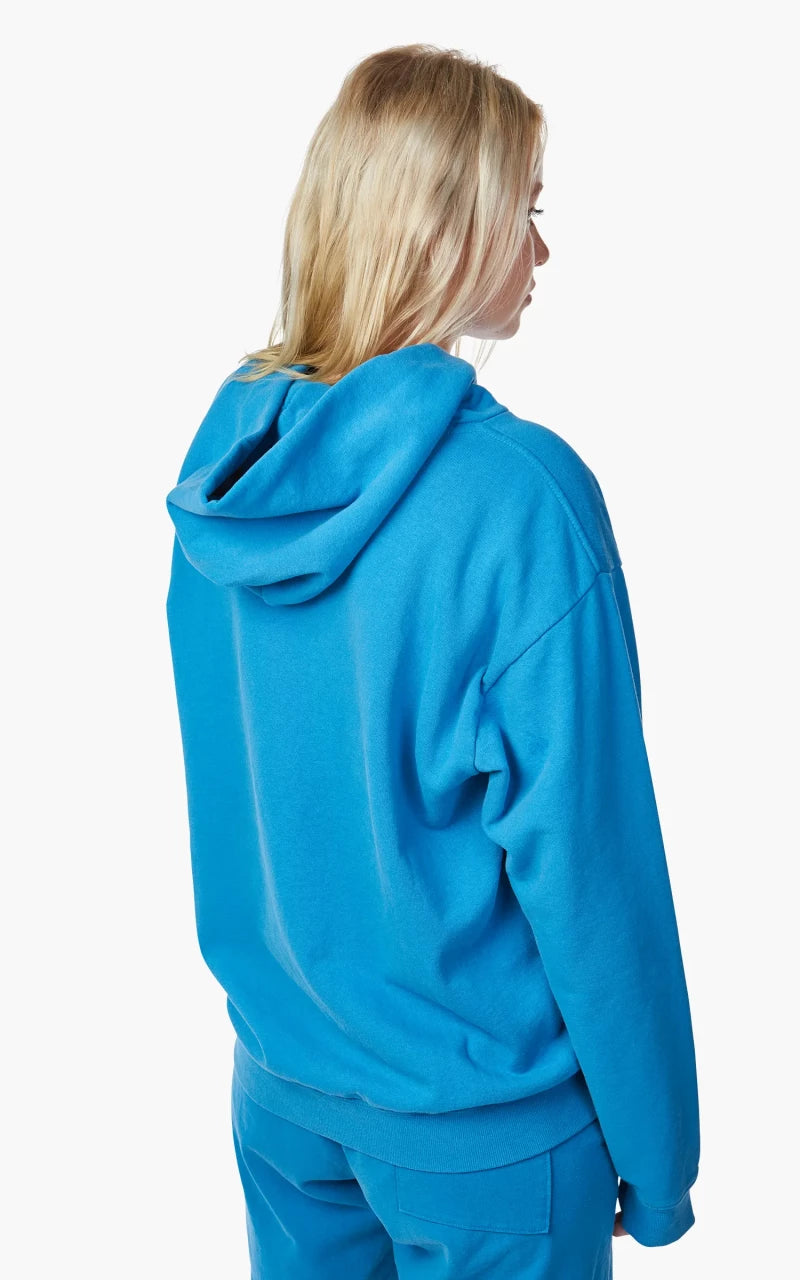 Sporty & Rich Athletics Hoodie Ocean/White