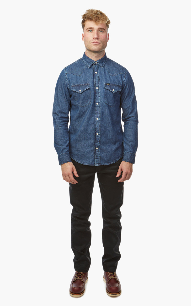 Lee Regular Western Shirt Mid Stone Wash