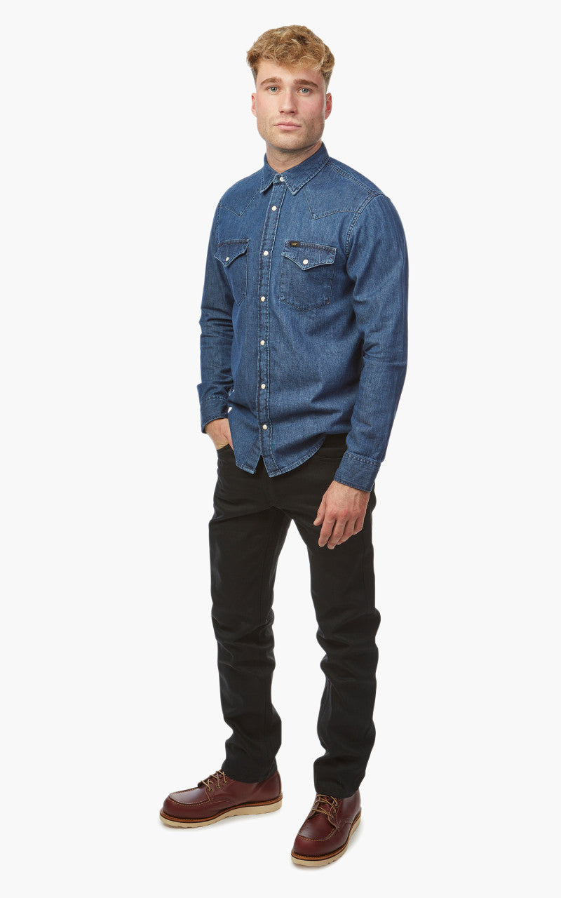 Lee Regular Western Shirt Mid Stone Wash