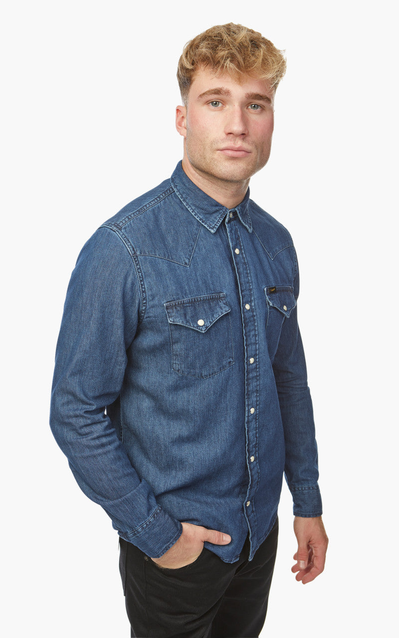 Lee Regular Western Shirt Mid Stone Wash