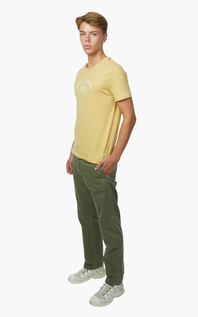 Merz b. Schwanen TRCT40 Crew Neck Print Tee Corn