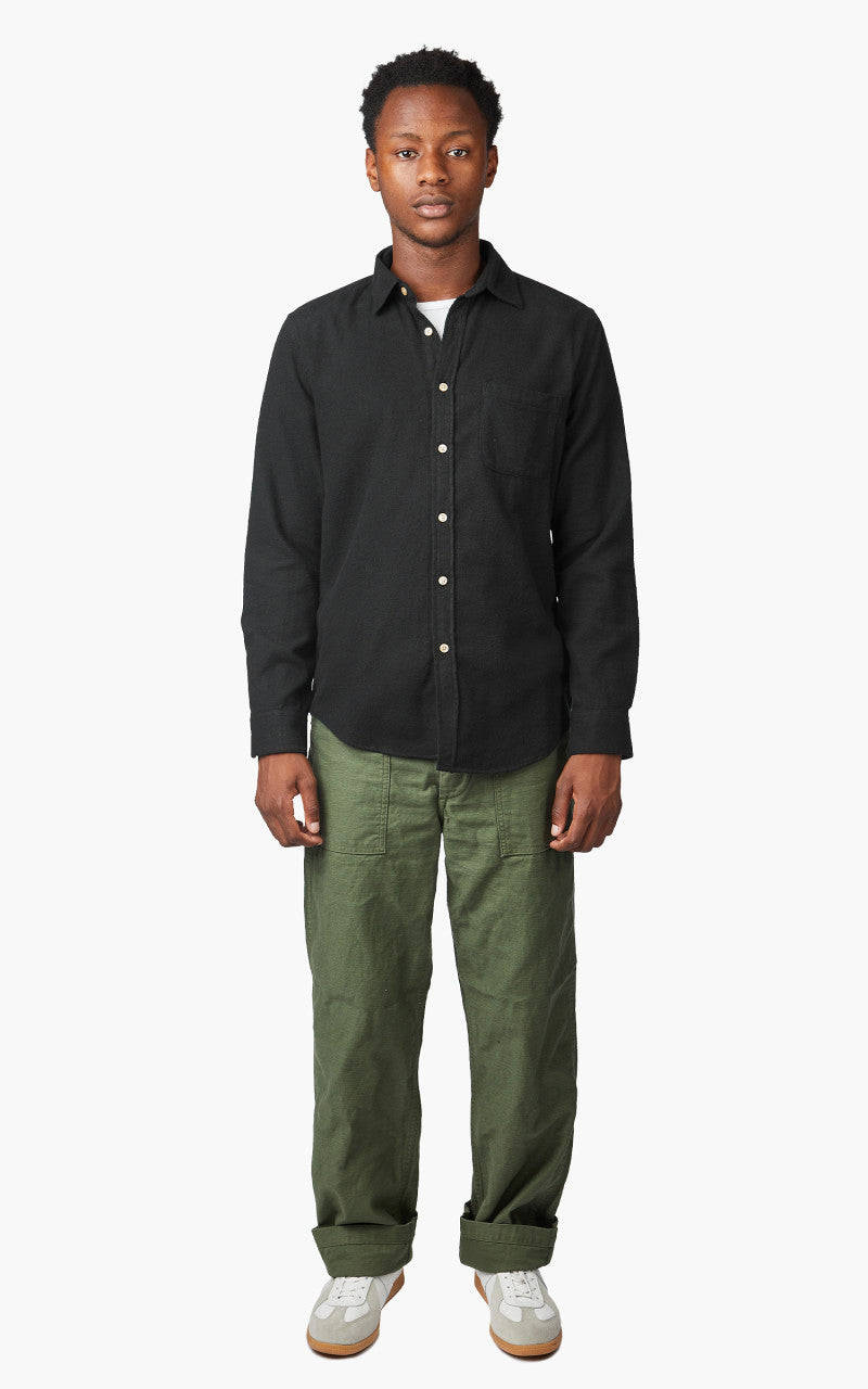 Portuguese Flannel Teca Shirt Black