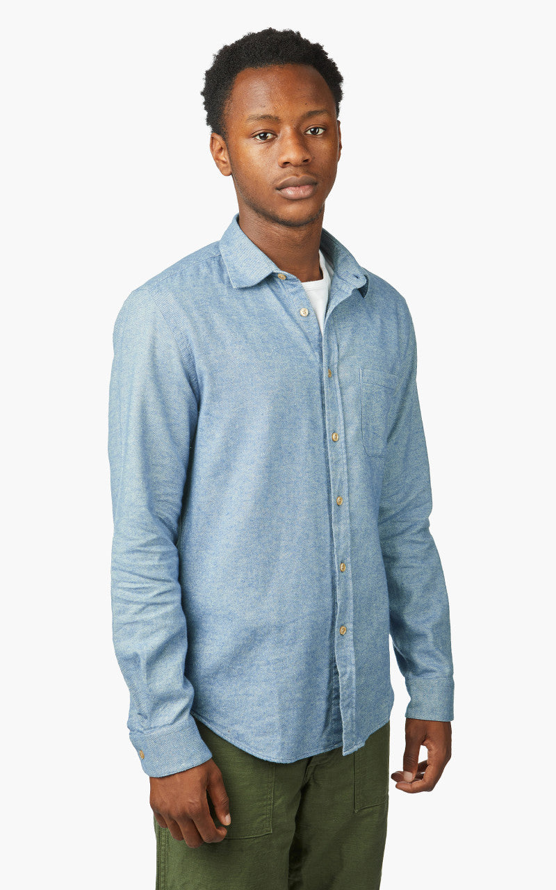 Portuguese Flannel Teca Shirt Light Blue