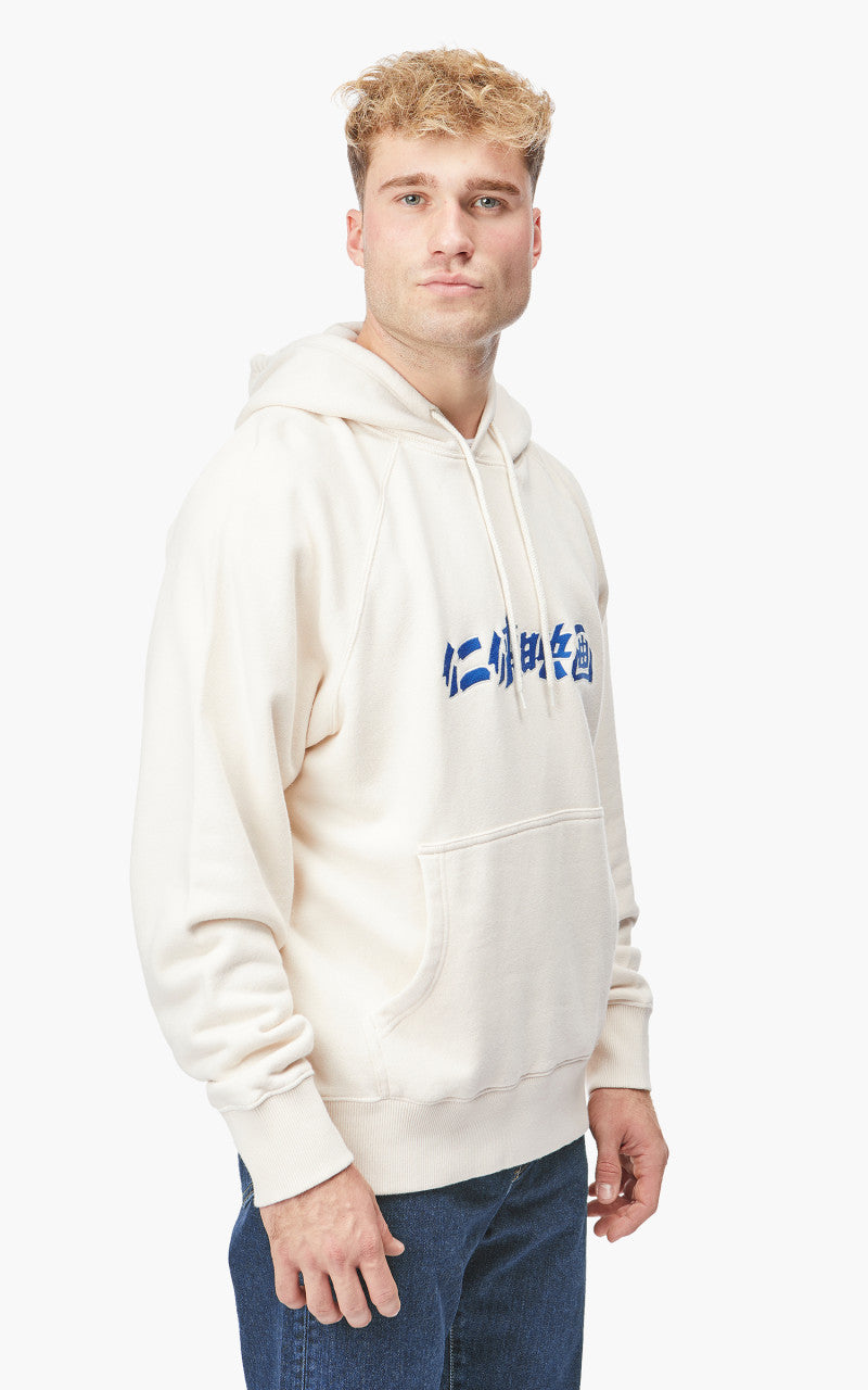 Edwin x Apollo Thomas Ninkyo Eiga Hoodie Sweat Heavy Felpa Whisper White