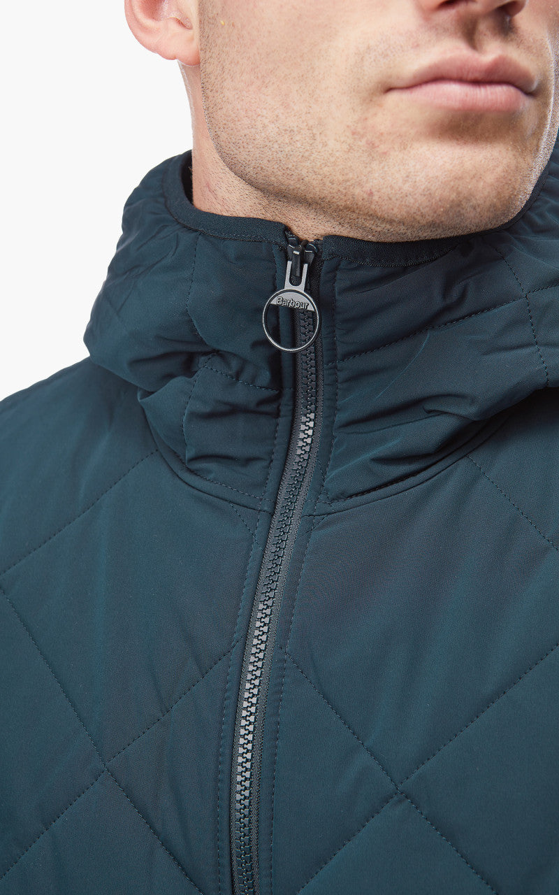 Barbour Hooded Liddesdale Quilted Jacket Navy