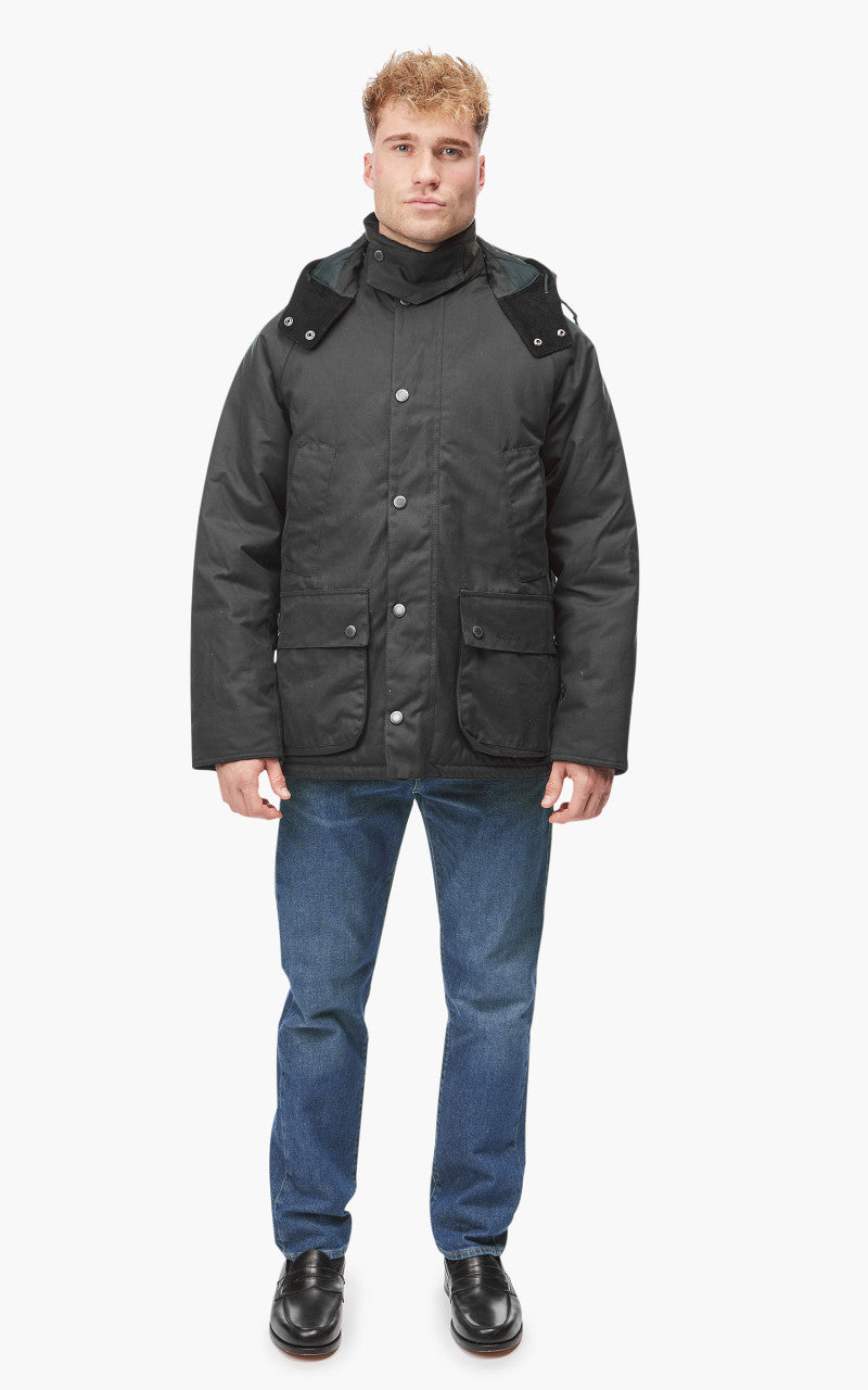 Barbour Bedale Winter Wax Jacket Navy/Olive Night