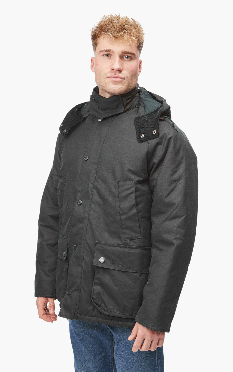 Barbour Bedale Winter Wax Jacket Navy/Olive Night