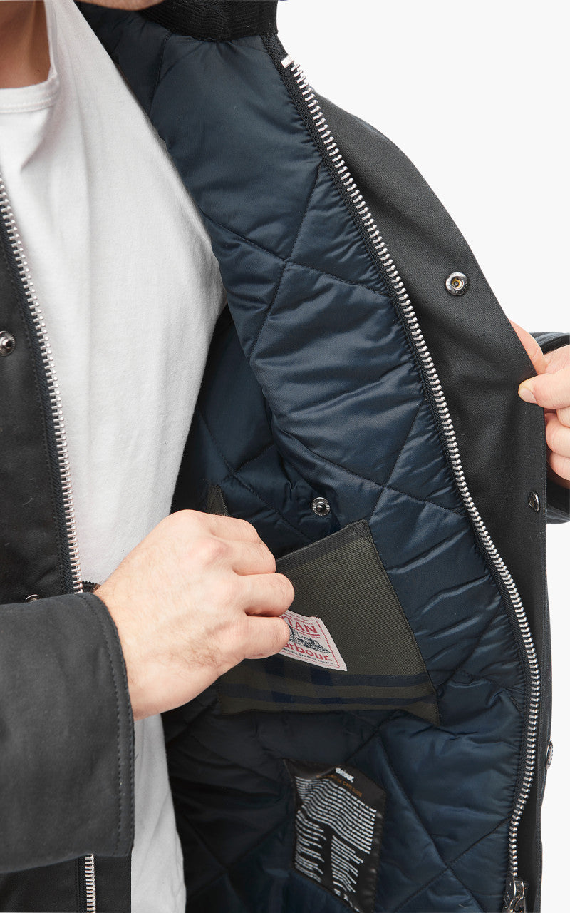 Barbour Bedale Winter Wax Jacket Navy/Olive Night