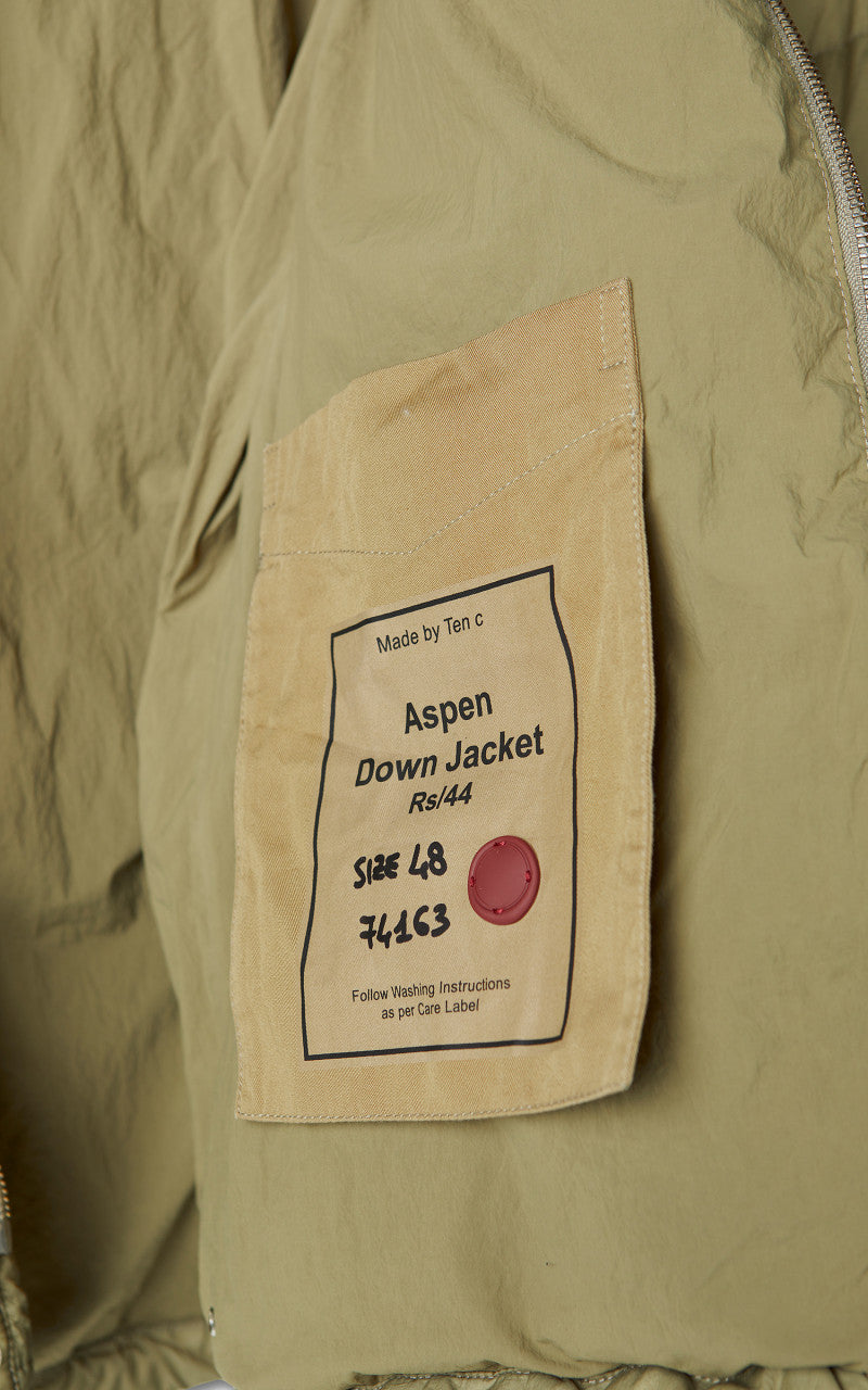 Ten C Aspen Down Jacket Pale Taupe
