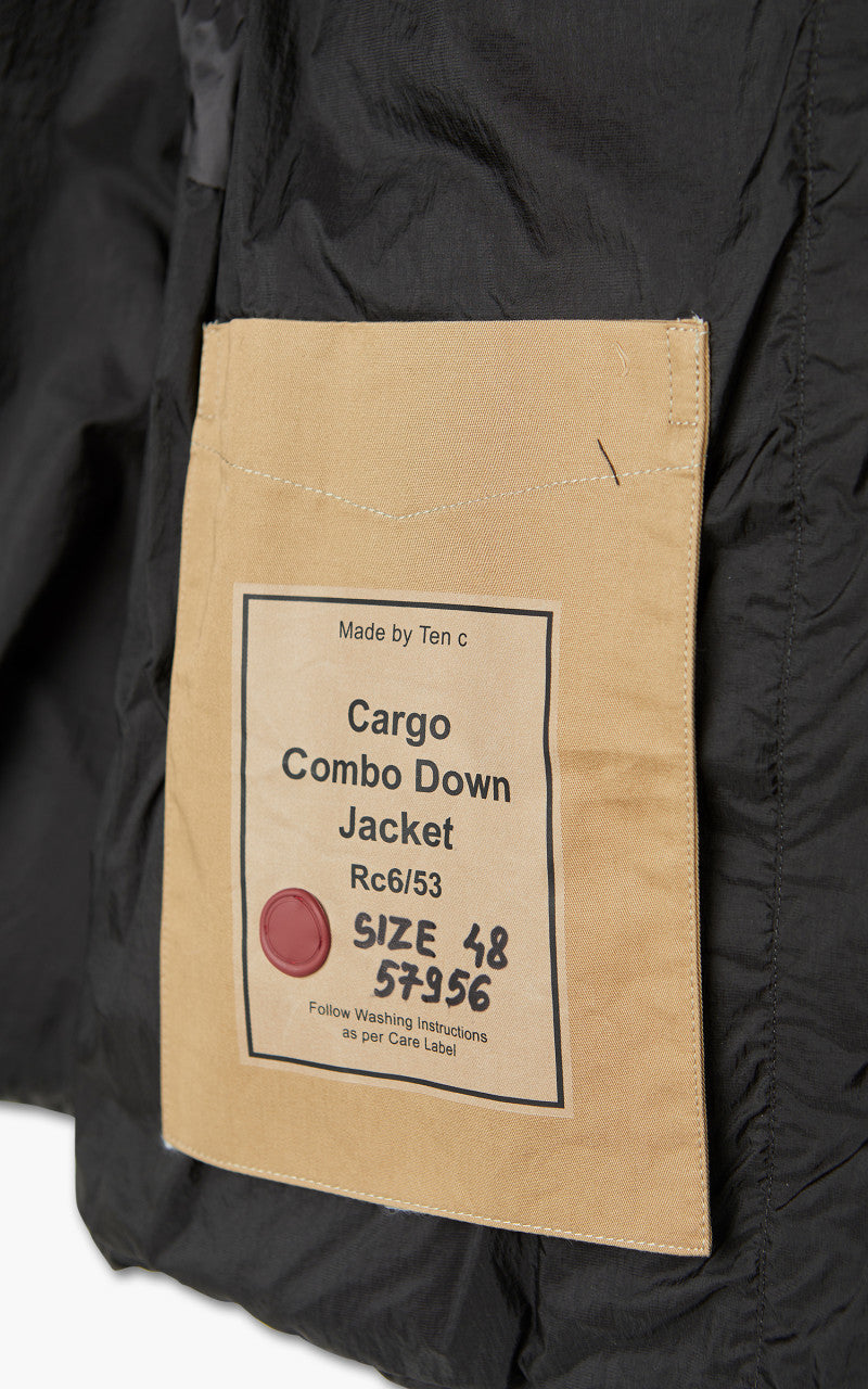 Ten C Cargo Combo Down Jacket Black