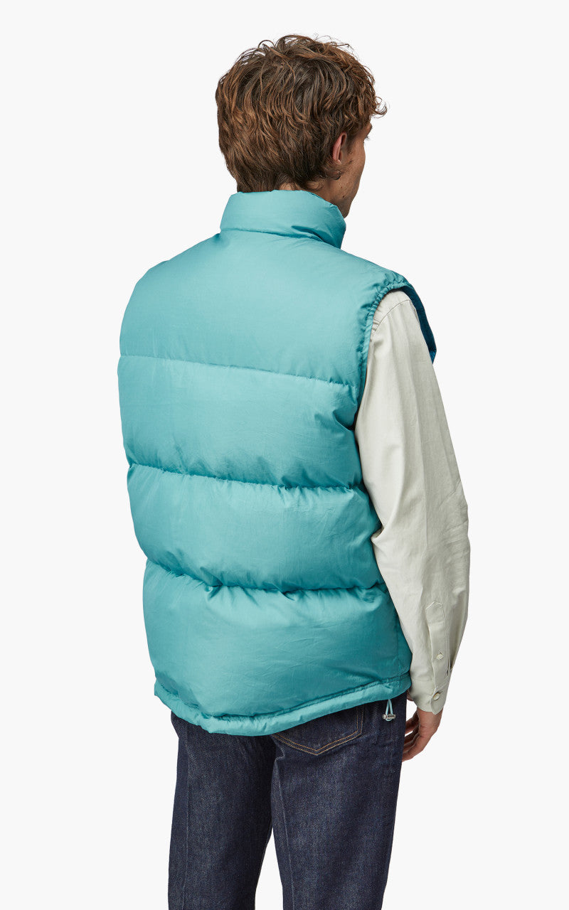 Auralee Suvin High Count Cloth Down Vest Cerulean Blue