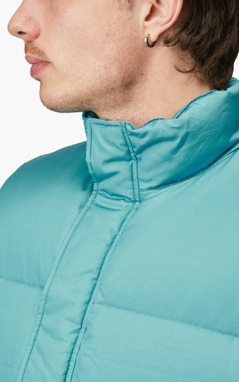 Auralee Suvin High Count Cloth Down Vest Cerulean Blue