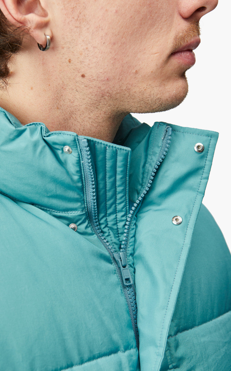 Auralee Suvin High Count Cloth Down Vest Cerulean Blue