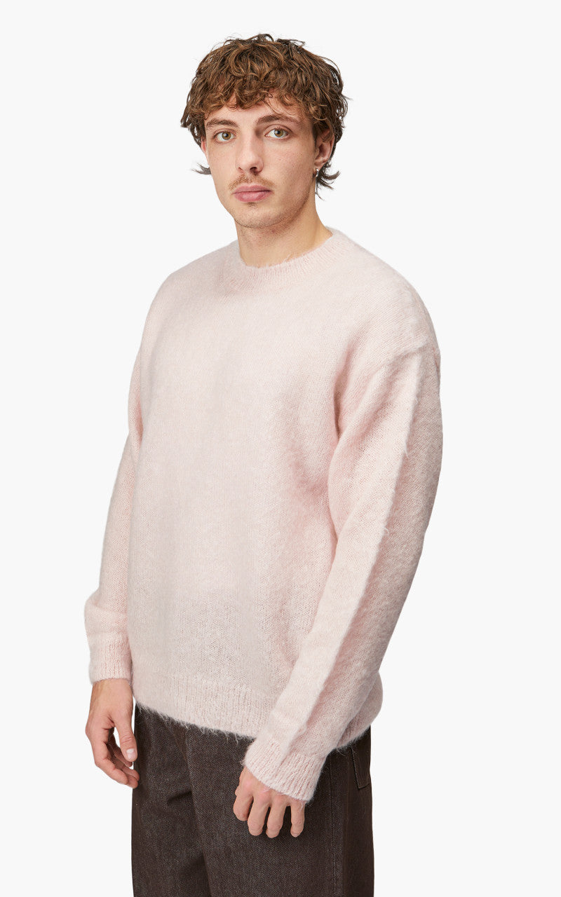 Auralee Brushed Super Kid Mohair Knit P/O Light Pink
