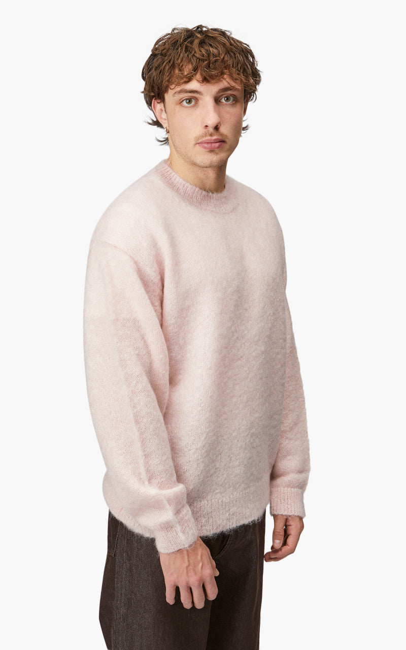 Auralee Brushed Super Kid Mohair Knit P/O Light Pink