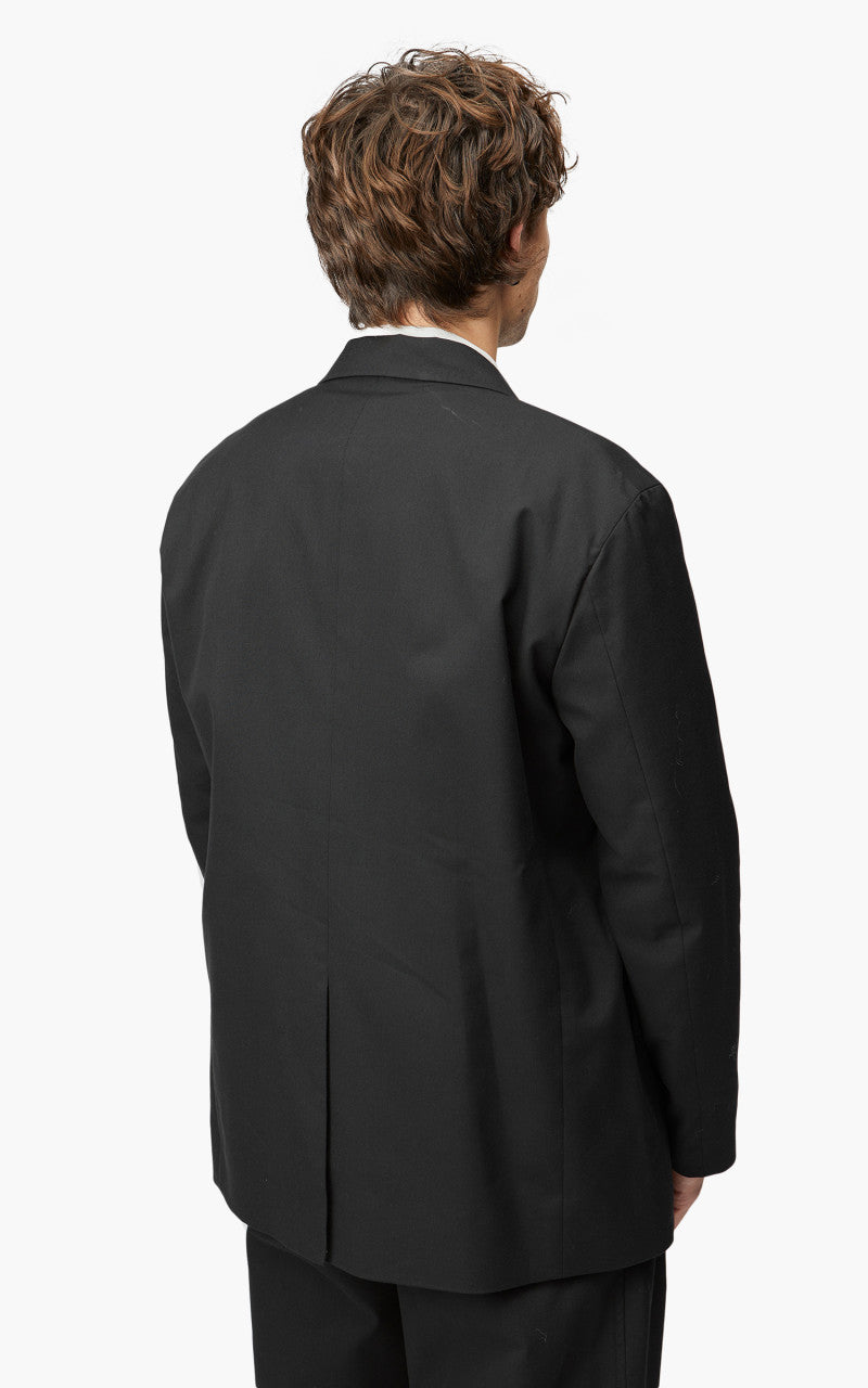 Auralee Super Fine Wool Cotton Twill Over Jacket Black
