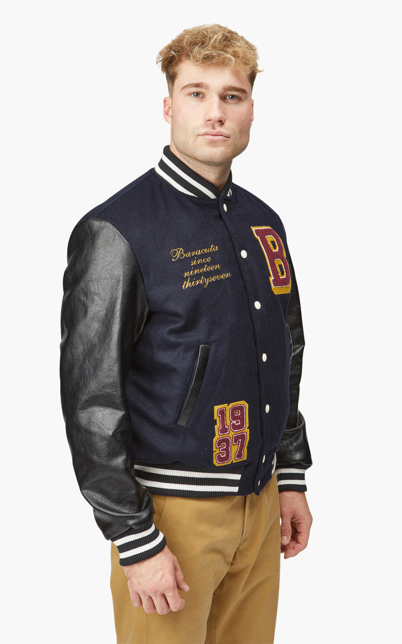 Baracuta Varsity Jacket Night Blue