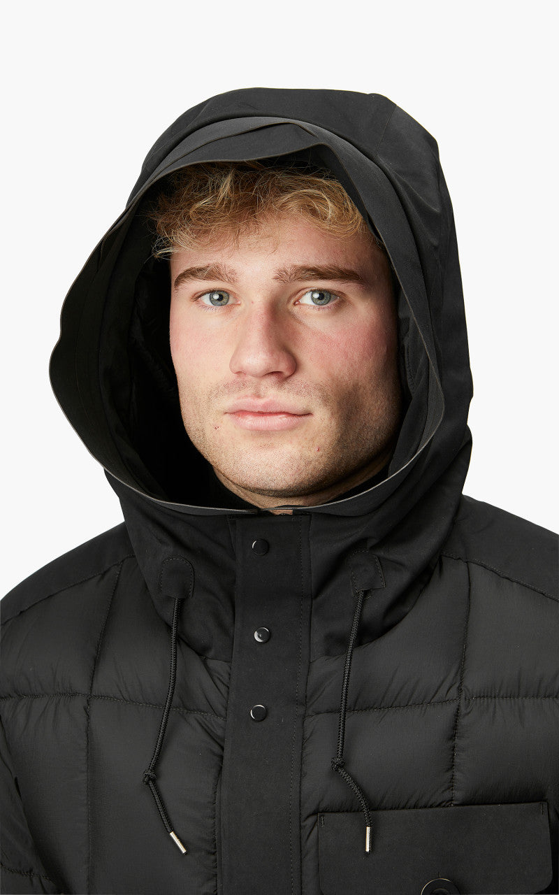 Ten C Cargo Combo Down Jacket Black