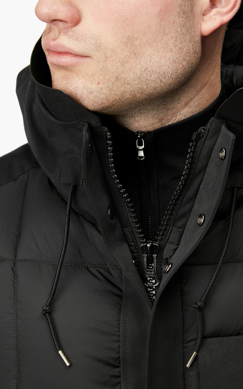 Ten C Cargo Combo Down Jacket Black