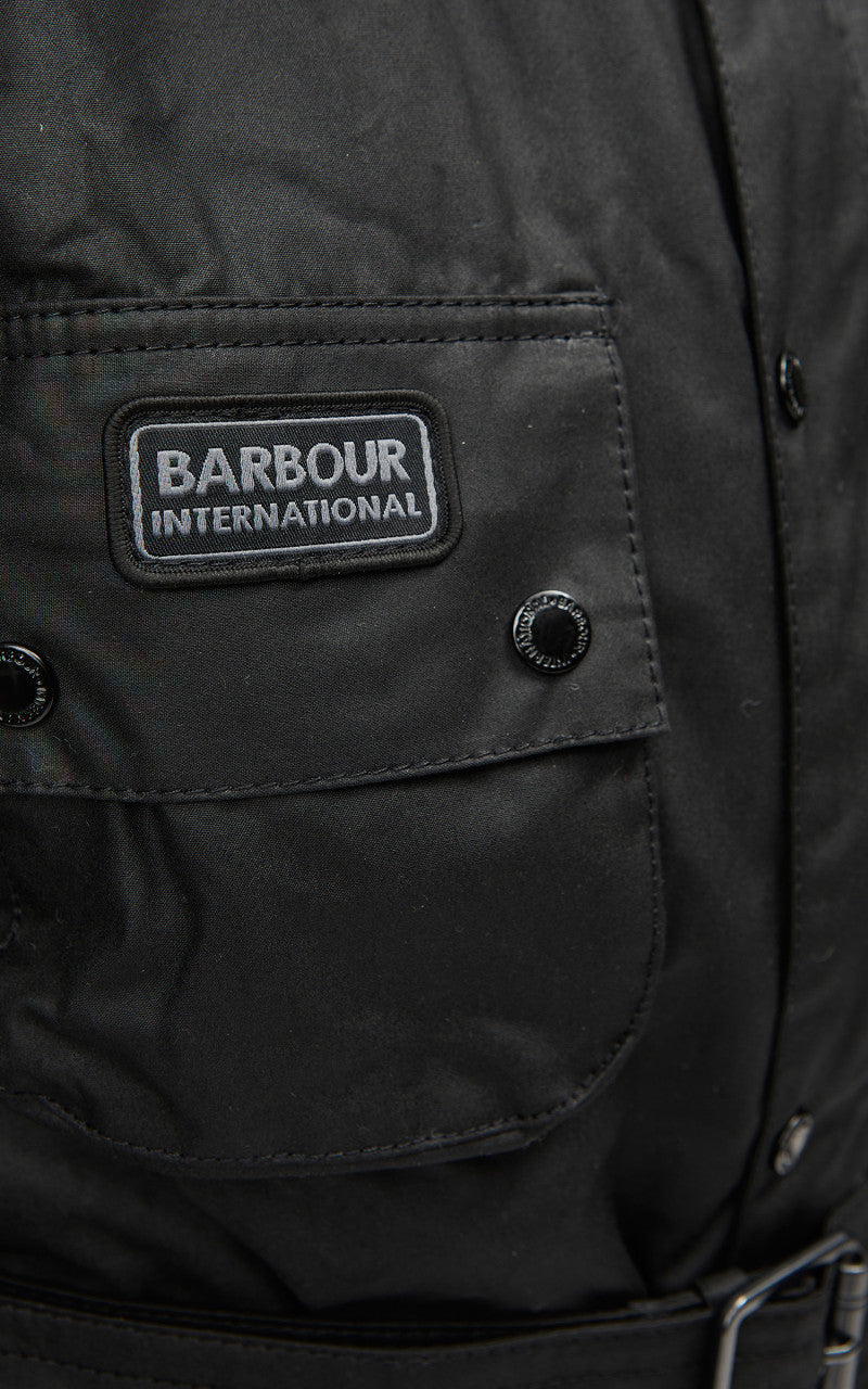 Barbour International Winter SL International Wax Jacket Black