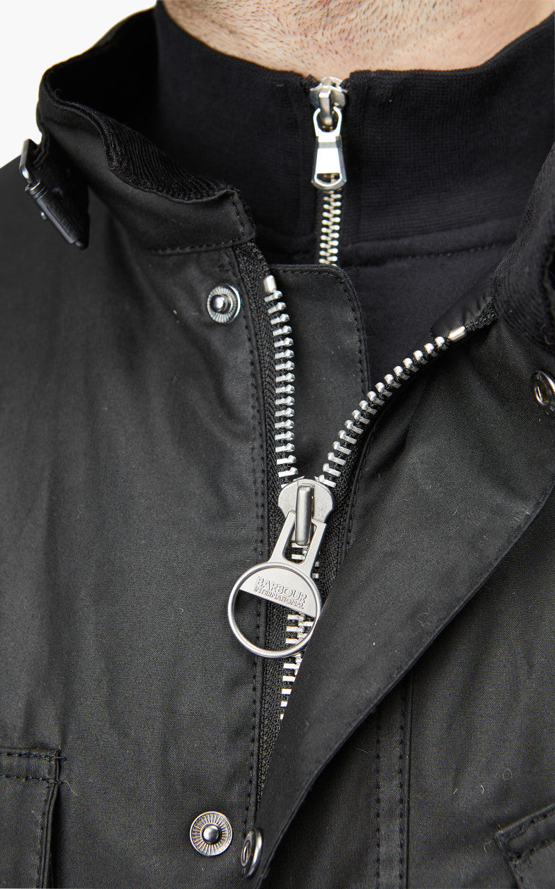 Barbour International Winter SL International Wax Jacket Black