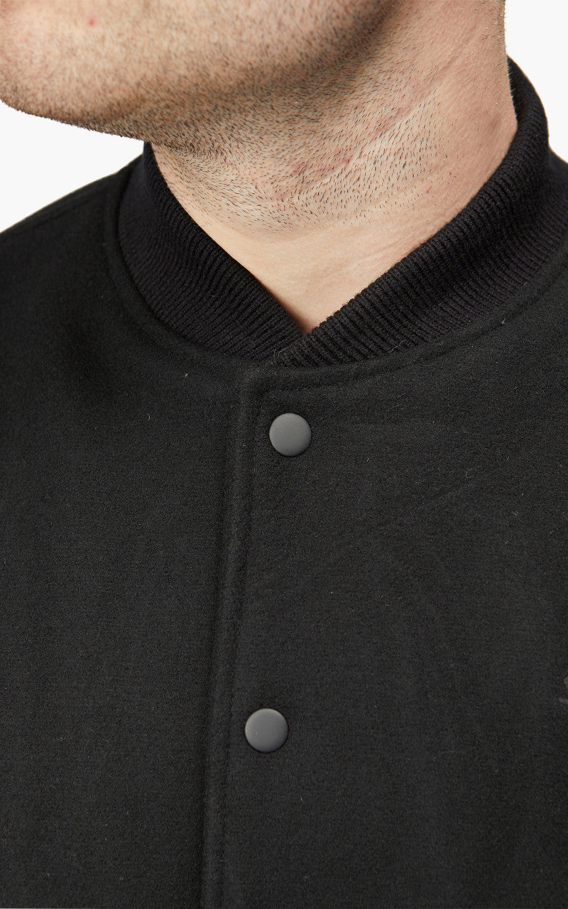 Schott NYC Varsity Jacket LCUSA Black/Black