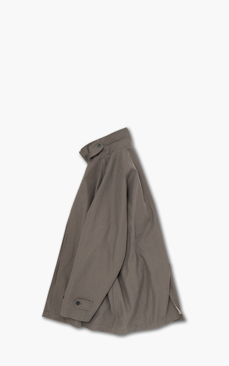 Still By Hand Bal Collar Coat Grey Check